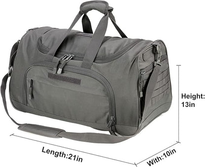 Gym Bag for Women & Men Tactical Duffle Military Weekender Work Out Lightweight Waterproof Sports