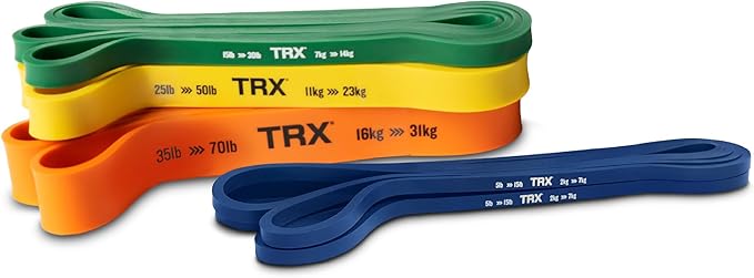 TRX Training Strength Band Set, Full-Body Resistance Bands for Home and Gym Use, Resistance Bands
