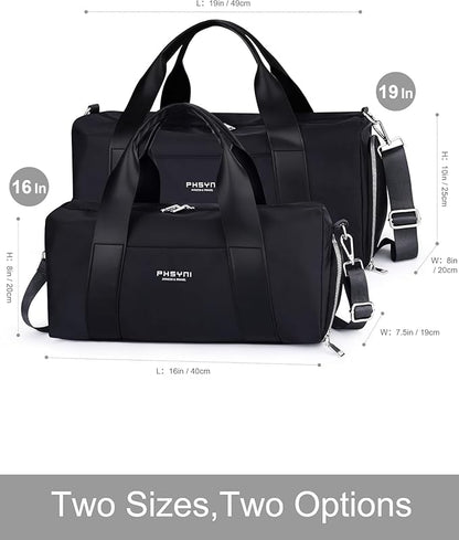 Compact Sports Gym Bag for Women & Girls and Kids, Cute Mini Duffle Bag with Wet Pocket & Shoes