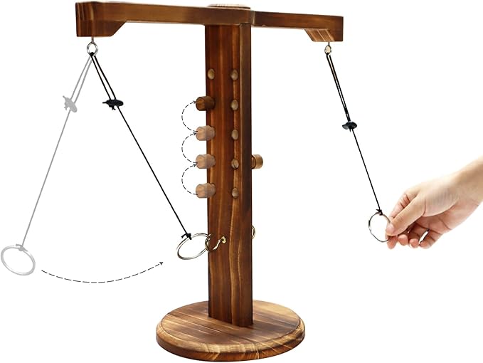 Ring Toss Game for Adults and Kids, Hook and Ring Game for Bars and Home Party, Indoor Game Outdoor
