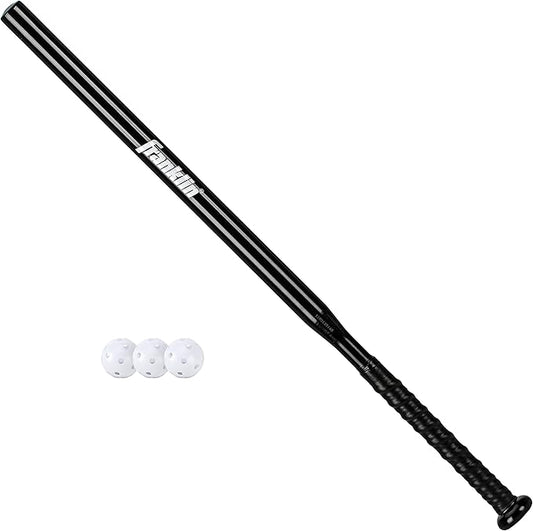Franklin Sports MLB Baseball Training Bat + Balls - Thin Stick Training Equipment for Hitting