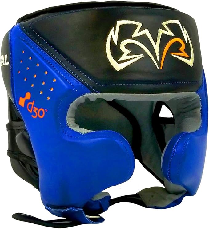 RIVAL Boxing RHG10 Intelli-Shock Headgear, D3O Front and Side Padding, Hook and Loop Back