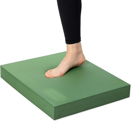 StrongTek Extra Wide Foam Balance Pad for Physical Therapy, 19" X 15.8" X 2.4", High-Density TPE