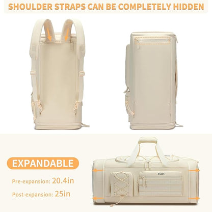 Bosstin Gym Bag for Women & Men, 45L Travel Duffle Sports Duffel Bag Gym Weekender Overnight