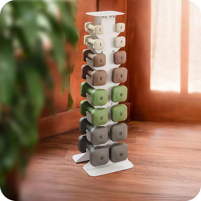 SafeGrip Dumbbells, Anti-Slip, Anti-Roll, Thick Handles, Free Weights, Square Dumbbells for Secure