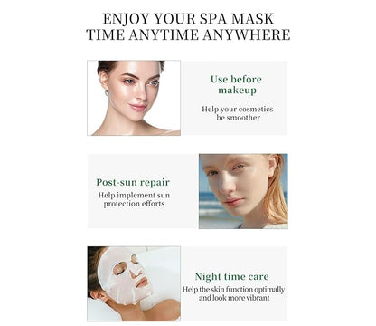 Pack of 10 Collagen Face Mask, Face Masks Skincare with Coenzyme Q10 Retinol Anti Aging Facial