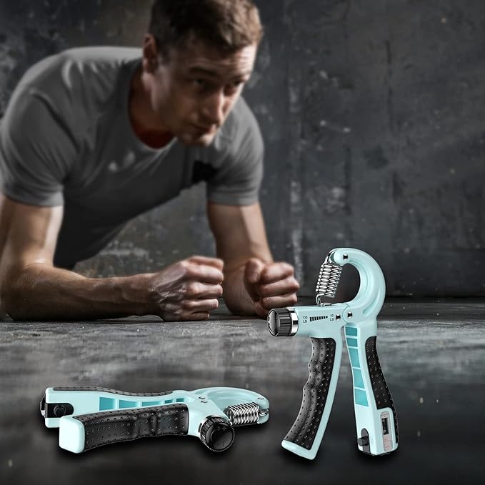 KDG Hand Grip Strengthener 2 Pack Adjustable Resistance 10-130 lbs Forearm Exerciser，Grip Strength