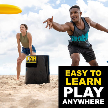 Kan Jam Original Disc Toss Game Set – Portable Outdoor Frisbee Team Game for Backyard, Beach &