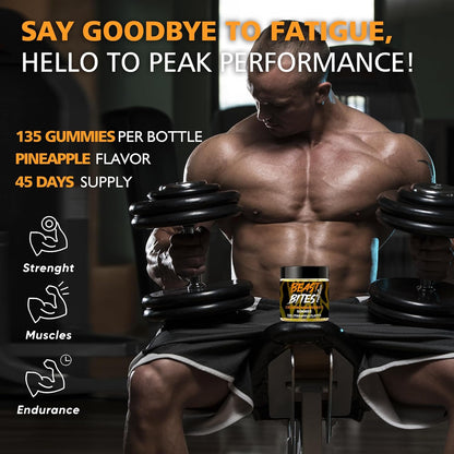 Creatine Monohydrate Gummies for Men & Women - 5g of Creatine Monohydrate per Serving - Sugar