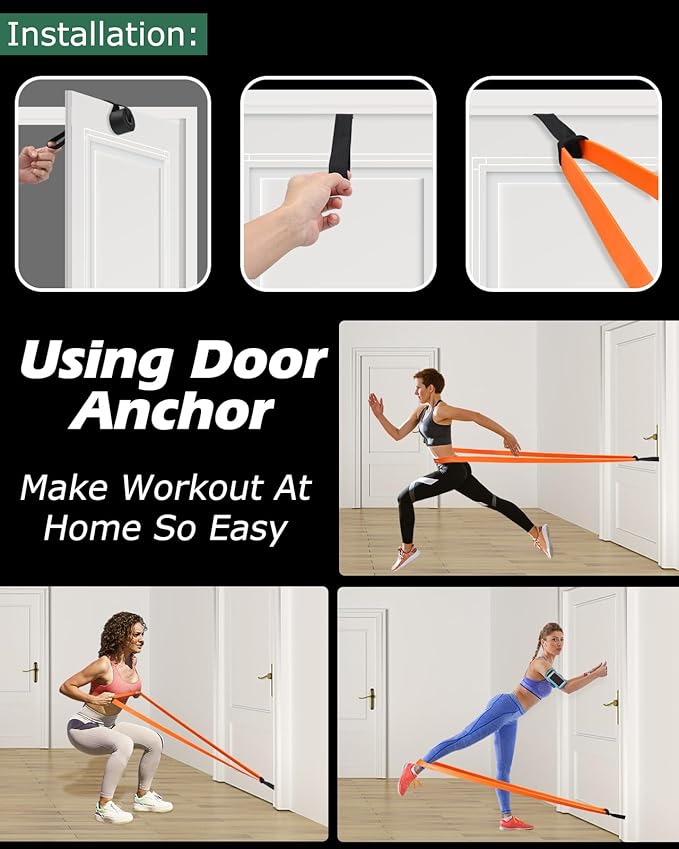 Zacro Resistance Bands, 6 Resistance Levels Pull Up Assistance Bands, Exercise Bands for Men&Women