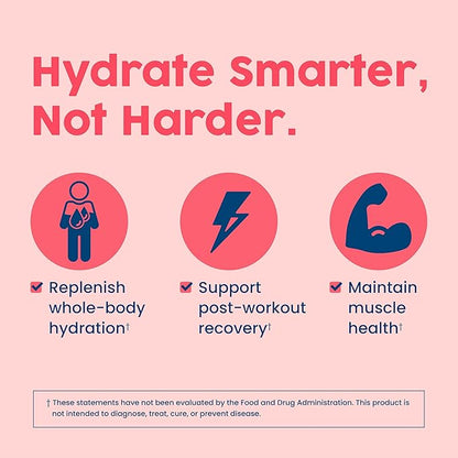 NativePath Native Hydrate Stick Packs, Sugar Free Electrolytes Powder with BCAAs, Mixed Berry