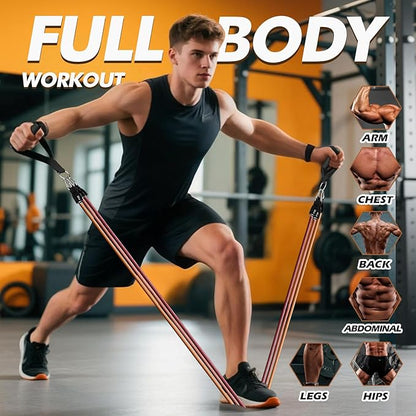 WHATAFIT Resistance Bands, Exercise Bands，Resistance Bands for Working Out, Work Out Bands with