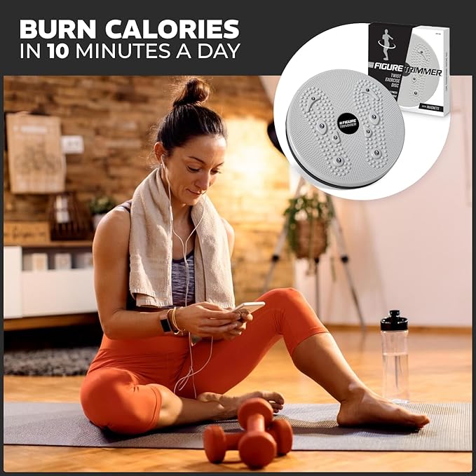 Daiwa Felicity Figure Trimmer Ab Twister Board - Waist Twister Machine for Core & Abs Exercise