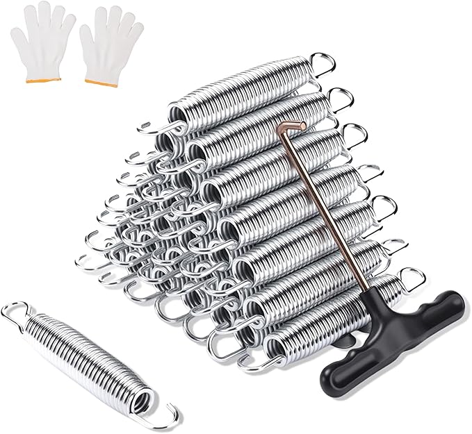 72pcs Heavy Duty Trampoline Springs Replacement Kit - 5.5 Inch Galvanized Steel Springs with Puller