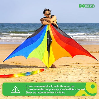 Triangular-Shaped Kite - Easy to Control, with an Eye-catching Design, it is Perfect for Outdoor
