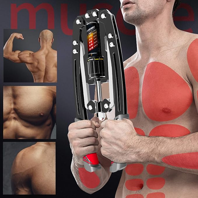 EAST MOUNT Twister Arm Exerciser - Adjustable 22-440lbs Hydraulic Power, Home Chest Expander