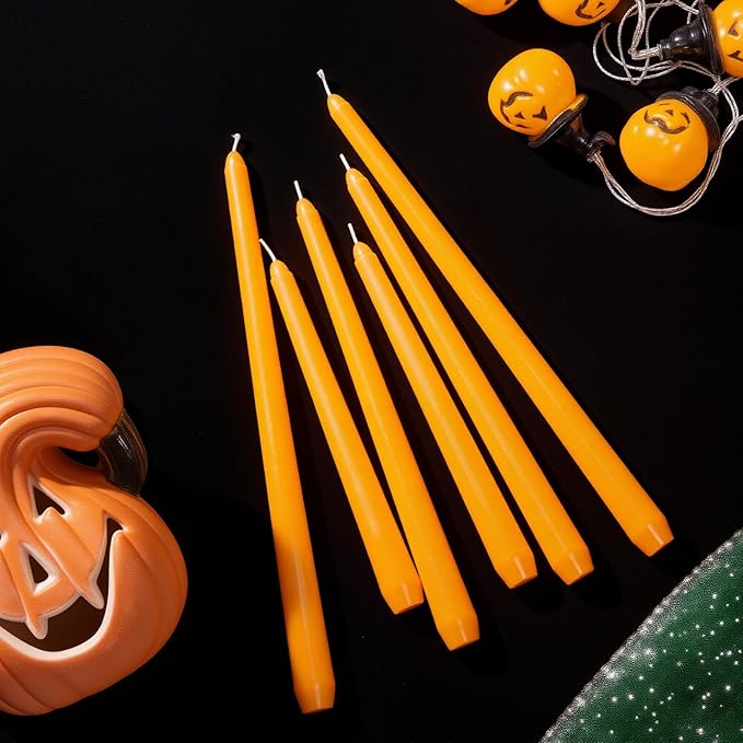 MTLEE Taper Candles 8/10/12 Multi Height Unscented Taper Candles 8 Burn Hours for Dinner Decorative