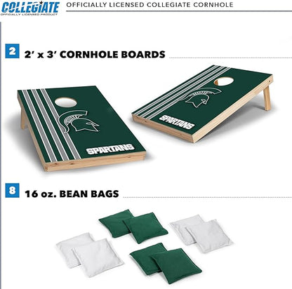 2' x 3' Solid Wood Cornhole Set with Direct Print HD Team Graphics – Great Gift for Any NCAA Fan!