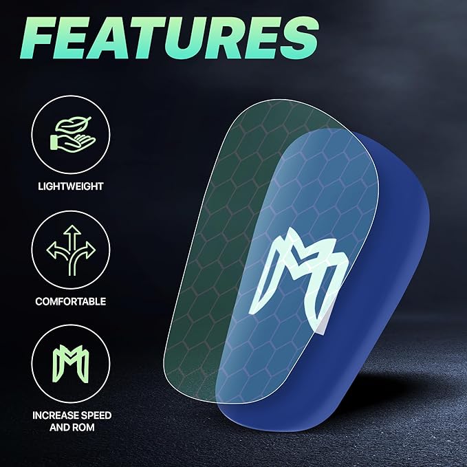 MiniGuards - Mini Shin Guards for Soccer Players - Tiny Shin Pads for Men, Women, Teens - Miniature