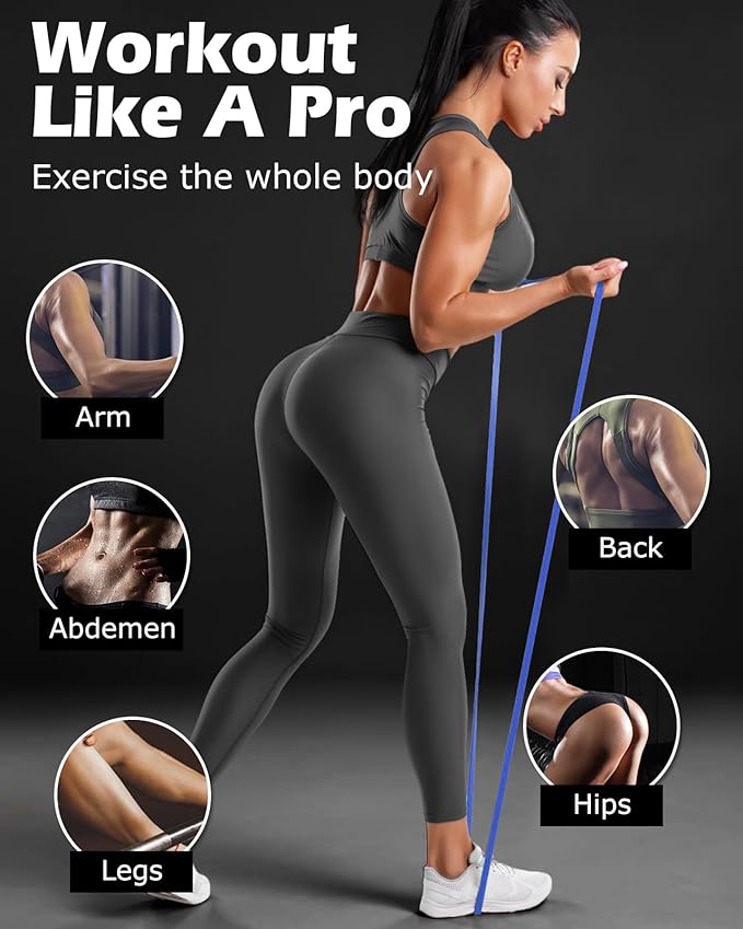 Zacro Resistance Bands, 6 Resistance Levels Pull Up Assistance Bands, Exercise Bands for Men&Women