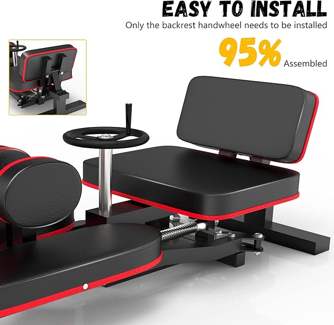 Rigel Leg Stretcher, 220LBS Leg Stretch Machine, Heavy Duty Steel Frame Equipment Splits Machine
