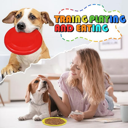 10 Pack Flying Disc Disk Flyer Disc Outdoor Training Interactive Flying Discs Bulk for Adults Dogs