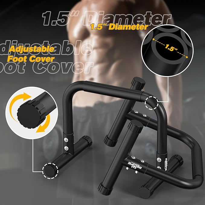 RELIFE REBUILD YOUR LIFE Dip Station Functional Heavy Duty Dip Stands Fitness Workout Dip bar