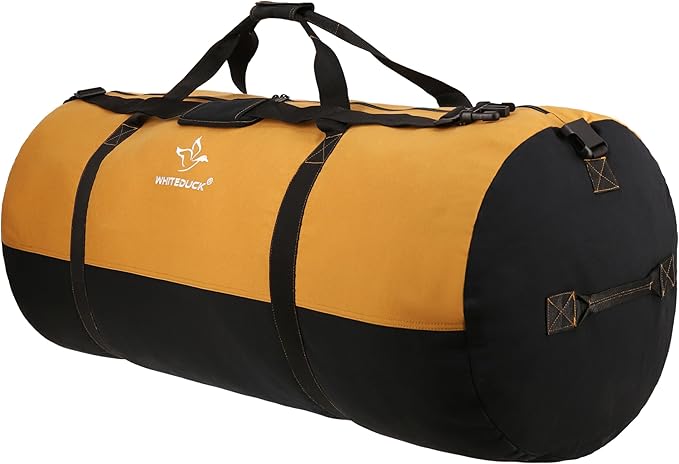 WHITEDUCK Heavy Duty Canvas Duffel Bag for Men and Women - Foldable Military Army Style Duffel Bag