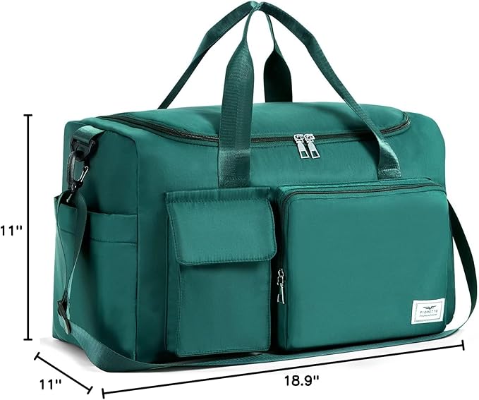 FIORETTO Women's Gym Duffle Bag with Shoes Compartment, 37L Capacity, Ideal for Travel, Gym