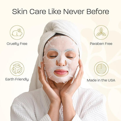 La Fresh Deep Moisturizing Snail Mucin Sheet Mask, Glow, and Hydration Face Mask with Snail Mucin