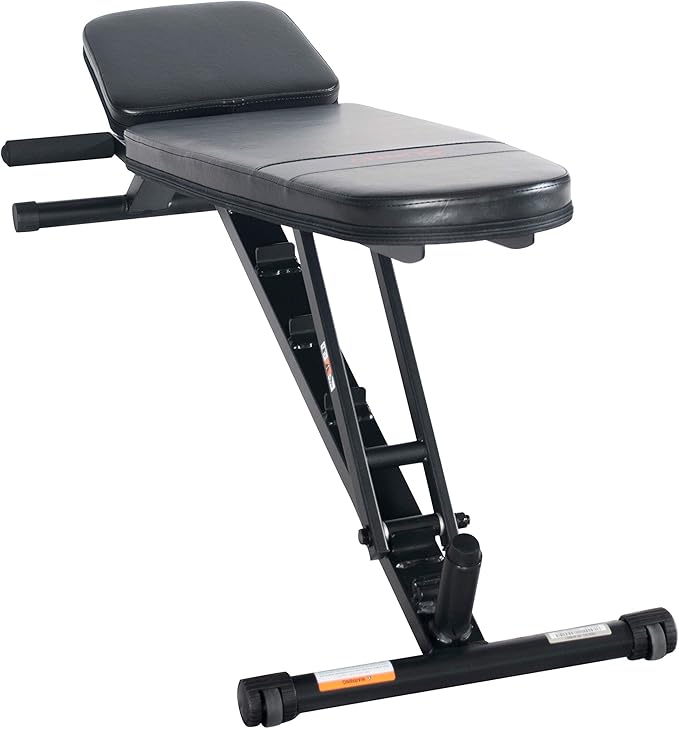 Sunny Health & Fitness Compact Premium Incline Bench Press Bar Rack Set & Optional Leg Extension