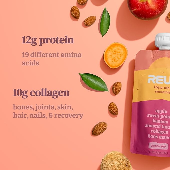 Reup Collagen Protein Smoothie - 12g Protein, 10g Collagen, Dairy Free, Ready to Drink - High