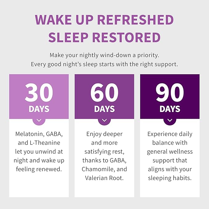 12-in-1 Melatonin Sleep Capsules - Natural Sleep Aids for Adults with Melatonin 5mg and Magnesium