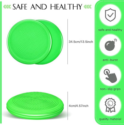 Libima 8 Pcs Wiggle Seat Inflated Wobble Cushion Sensory Seat Flexible Balance Board Balance Disc