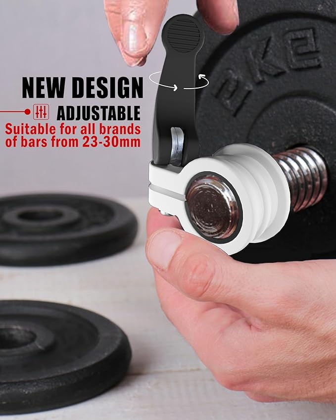 Mini Barbell Clips 1 inch I Multi-Size Adjustable Barbell Collar I 1 inch Barbell ClampsIQuick