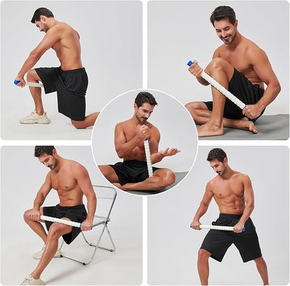 Muscle Roller Stick for Athletes - Deep Tissue Fascia Blaster & Roller Massager for Myofascial Pain