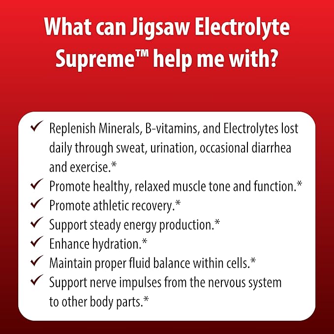 Jigsaw Health Electrolyte Supreme | Broad Spectrum of Electrolytes + Trace Minerals | Fruit Punch