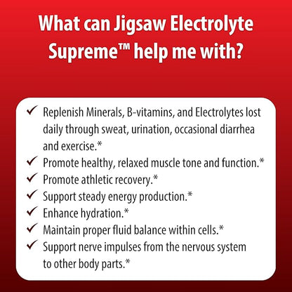 Jigsaw Health Electrolyte Supreme | Broad Spectrum of Electrolytes + Trace Minerals | Fruit Punch