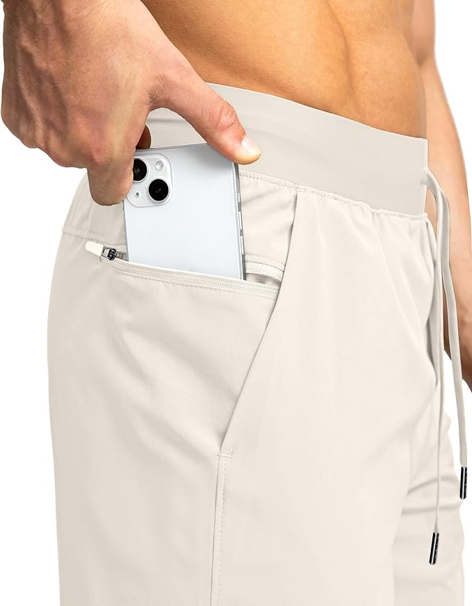 Men's Running Shorts with Zipper Pockets 9 Inch/ 7 Inch / 5 Inch Lightweight Quick Dry Gym Workout