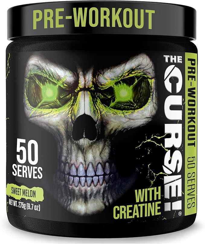 JNX SPORTS The Curse! Pre Workout Powder for Men & Women, Caffeine, Beta-Alanine, Creatine