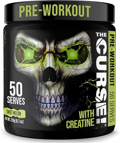 JNX SPORTS The Curse! Pre Workout Powder for Men & Women, Caffeine, Beta-Alanine, Creatine