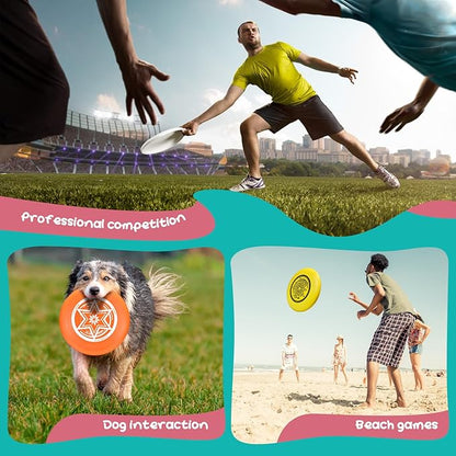 Outdoor Flying Disc 175g,Adult Sport Disc Set for Competitive and Pro Players,Flying Disc Set