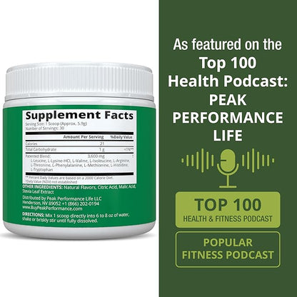 All 9 Essential Amino Acids Powder with 26 Clinical Studies. EAAs 32X Effective vs BCAA / BCAAS