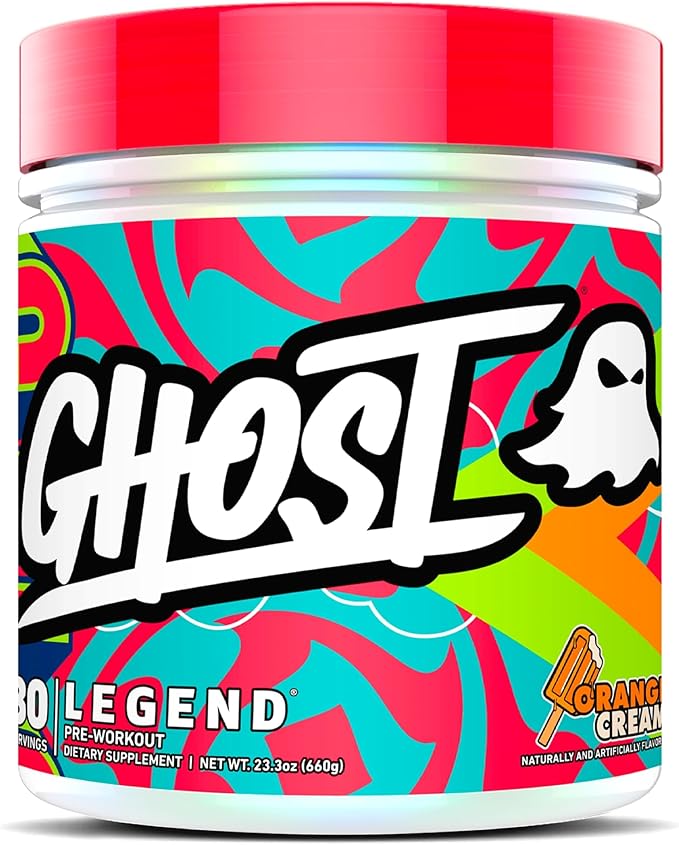 GHOST Legend Pre-Workout Powder, Orange Cream - 30 Servings ??Pre-Workout for Men & Women with