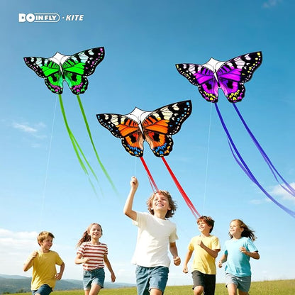 Butterflys for Kids, Beautiful Kite Easy to Fly for Beginners with 328 ft Line & Line Winder