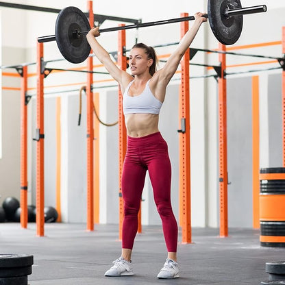 LIONSCOOL 7FT Olympic Barbell for Weightlifting, Power Lifting, 2 Inch Strength Training Bar for