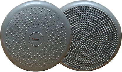 AppleRound Inflated Wobble Cushion with Hand Pump, Air Stability Board (Extra Thick), Core Balance