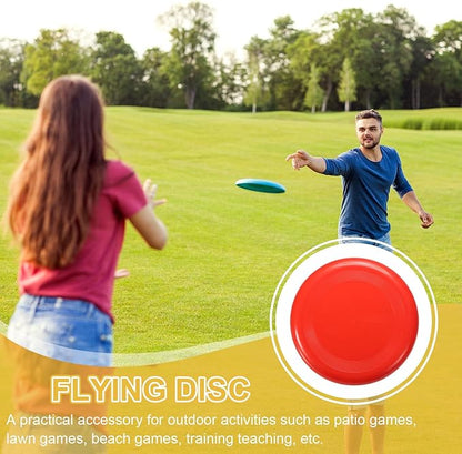 PATIKIL Flying Disc Colorful Plastic Flying Disk Flyer for Outdoor Sports Training Playing Lawn Game