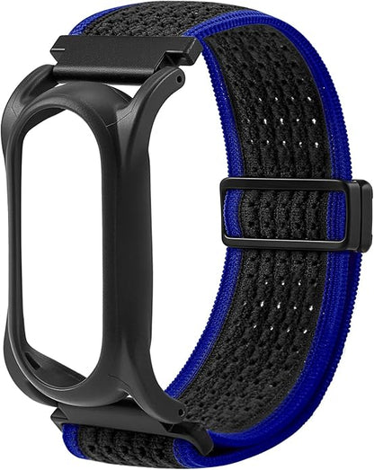 Adjustable Smartwatch Soft Woven Nyon Wristband + Protective Case Base fits for PLAUD AI NotePin