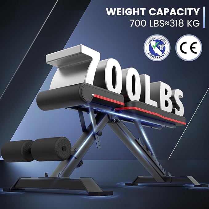PASYOU Adjustable Weight Bench Full Body Workout Multi-Purpose Foldable Incline Decline Exercise